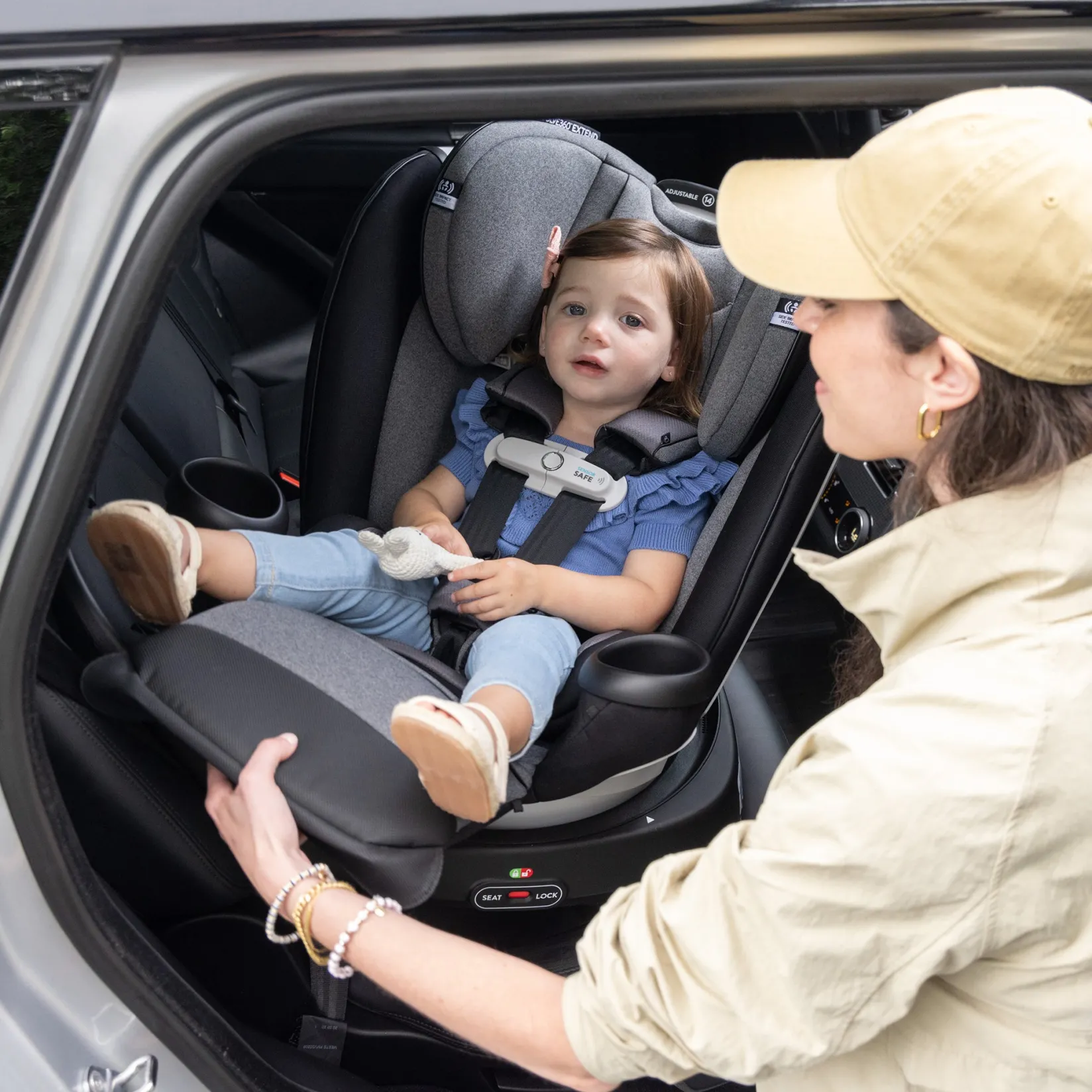 Car Seats & Booster Seats|Car Seats>Evenflo Revolve360 Extend All-in-One Rotating Car Seat with SensorSafe - Onyx