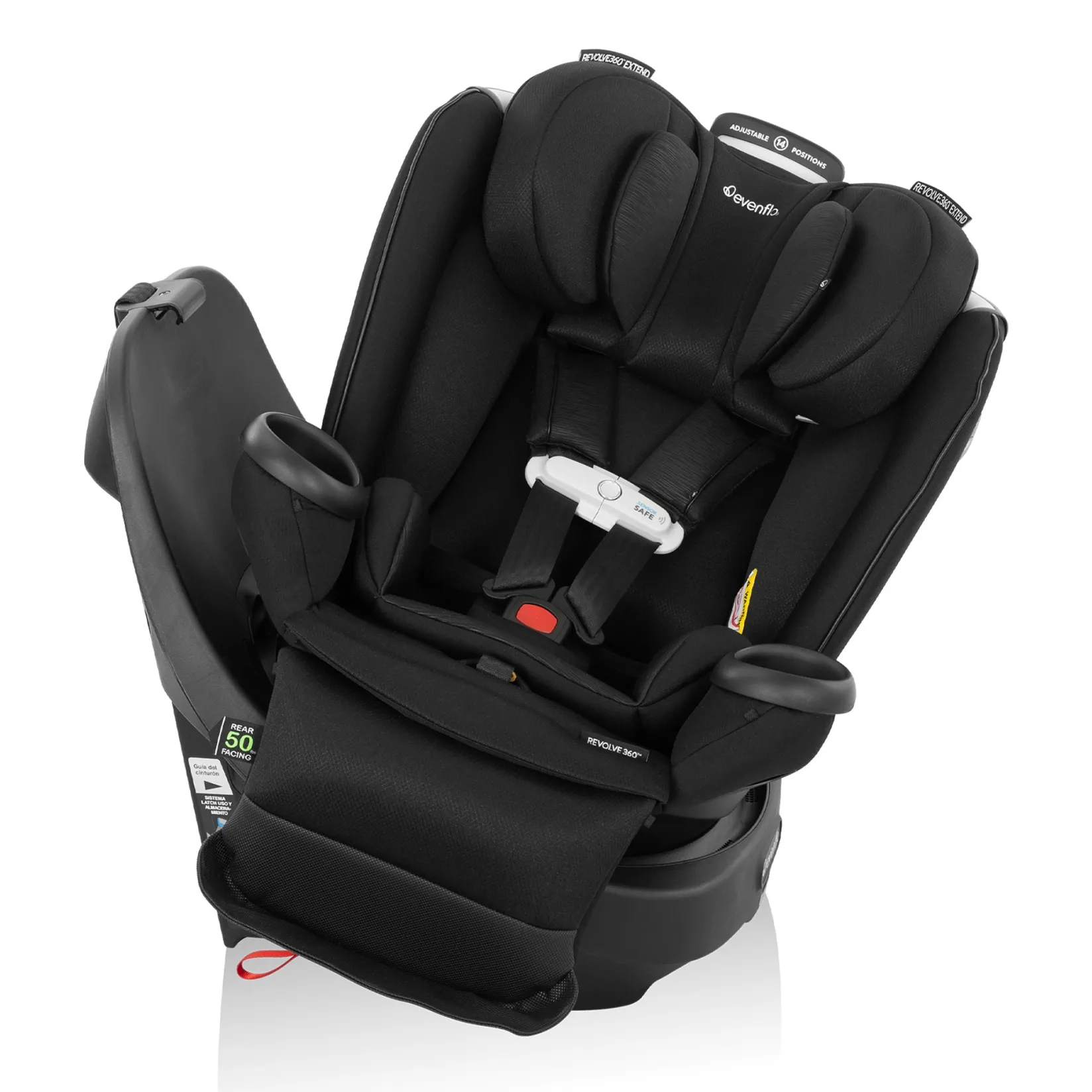 Car Seats & Booster Seats|Car Seats>Evenflo Revolve360 Extend All-in-One Rotating Car Seat with SensorSafe - Onyx