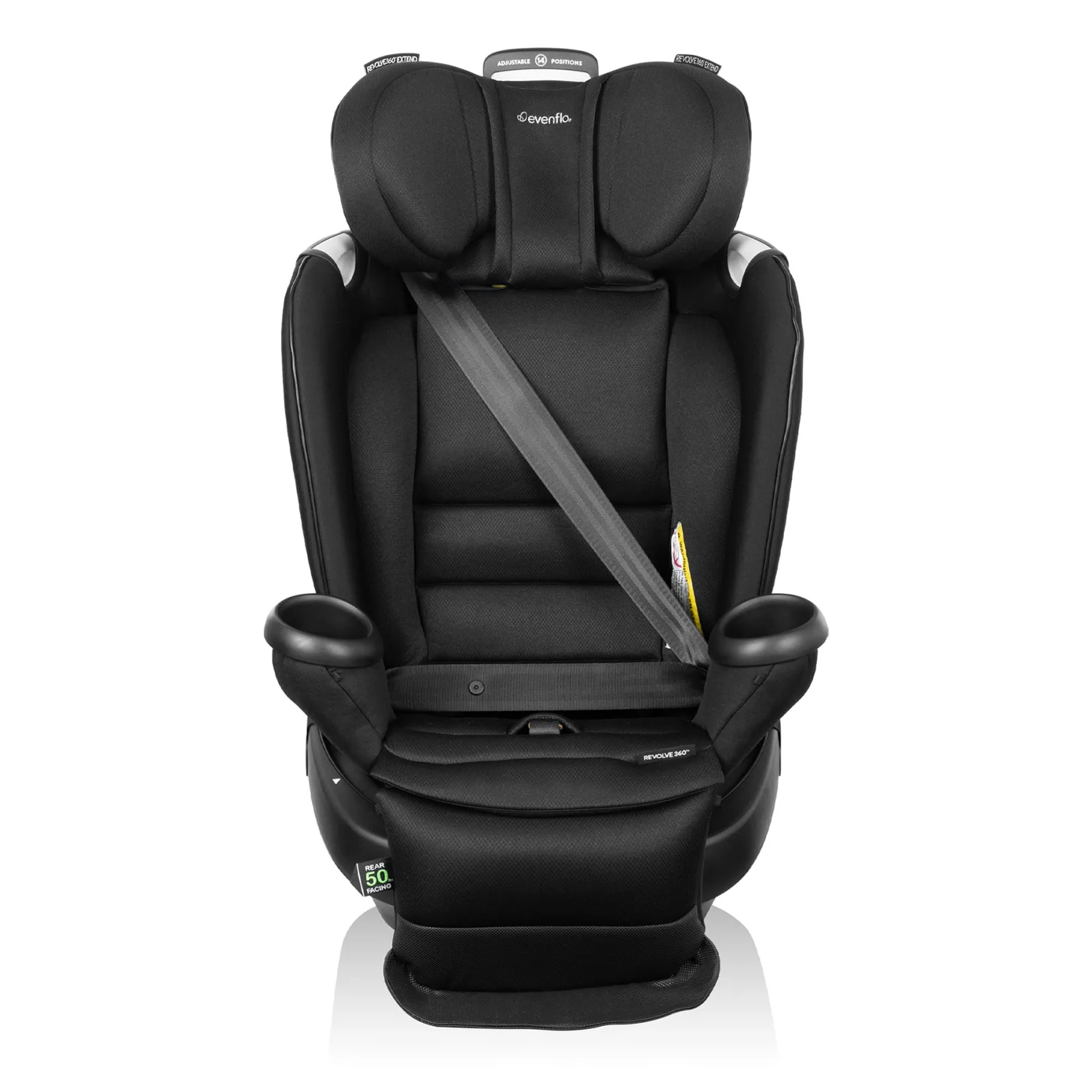 Car Seats & Booster Seats|Car Seats>Evenflo Revolve360 Extend All-in-One Rotating Car Seat with SensorSafe - Onyx