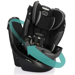 Outlet Revolve360 Slim 2-in-1 Rotating Convertible Car Seat - Canton Black Kids Car Seats & Booster Seats|Car Seats