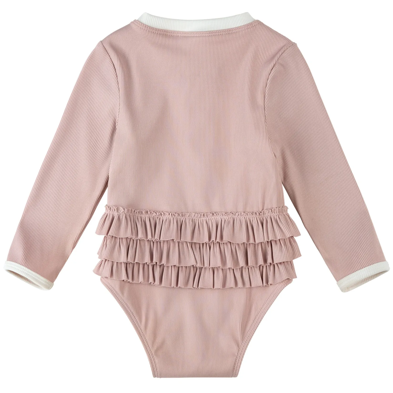 Swimsuits>Petit Lem Ribbed Long Sleeve Uv Swimsuit 0-24m Lilac