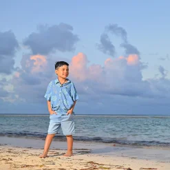 Tops>Rip Curl Ride The Wave Shirt 1-8 Blue