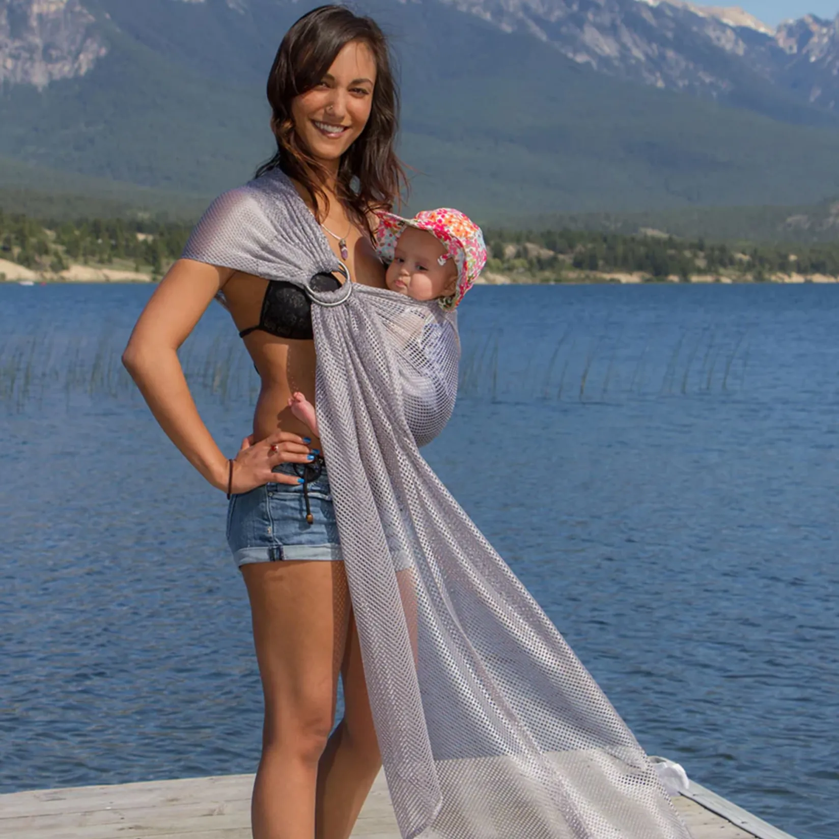 Outdoors & Travel|Baby Carriers>Chimparoo Ring-Sling AIR - Grey