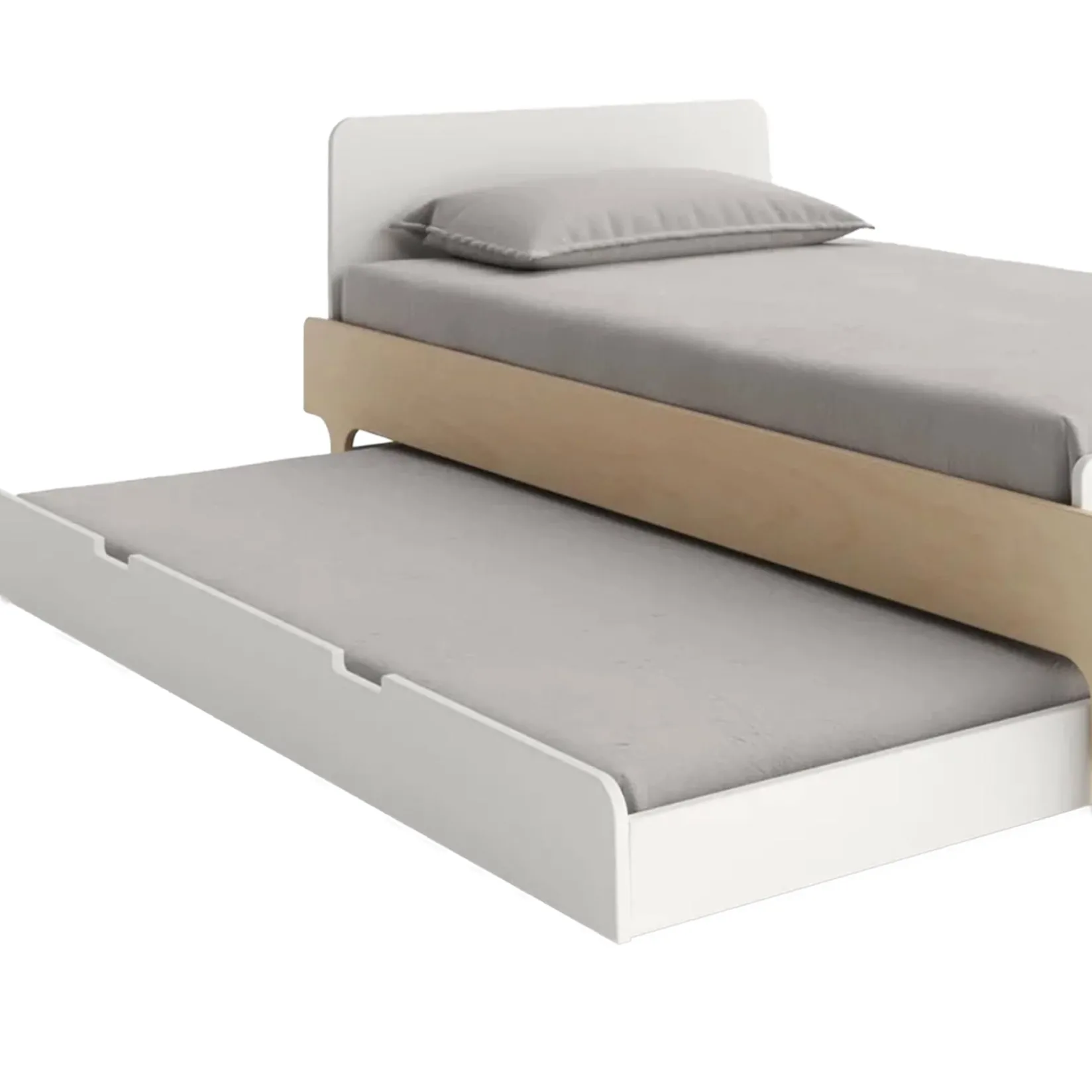 Twin, Full & Queen Beds>Oeuf River Trundle Bed - White