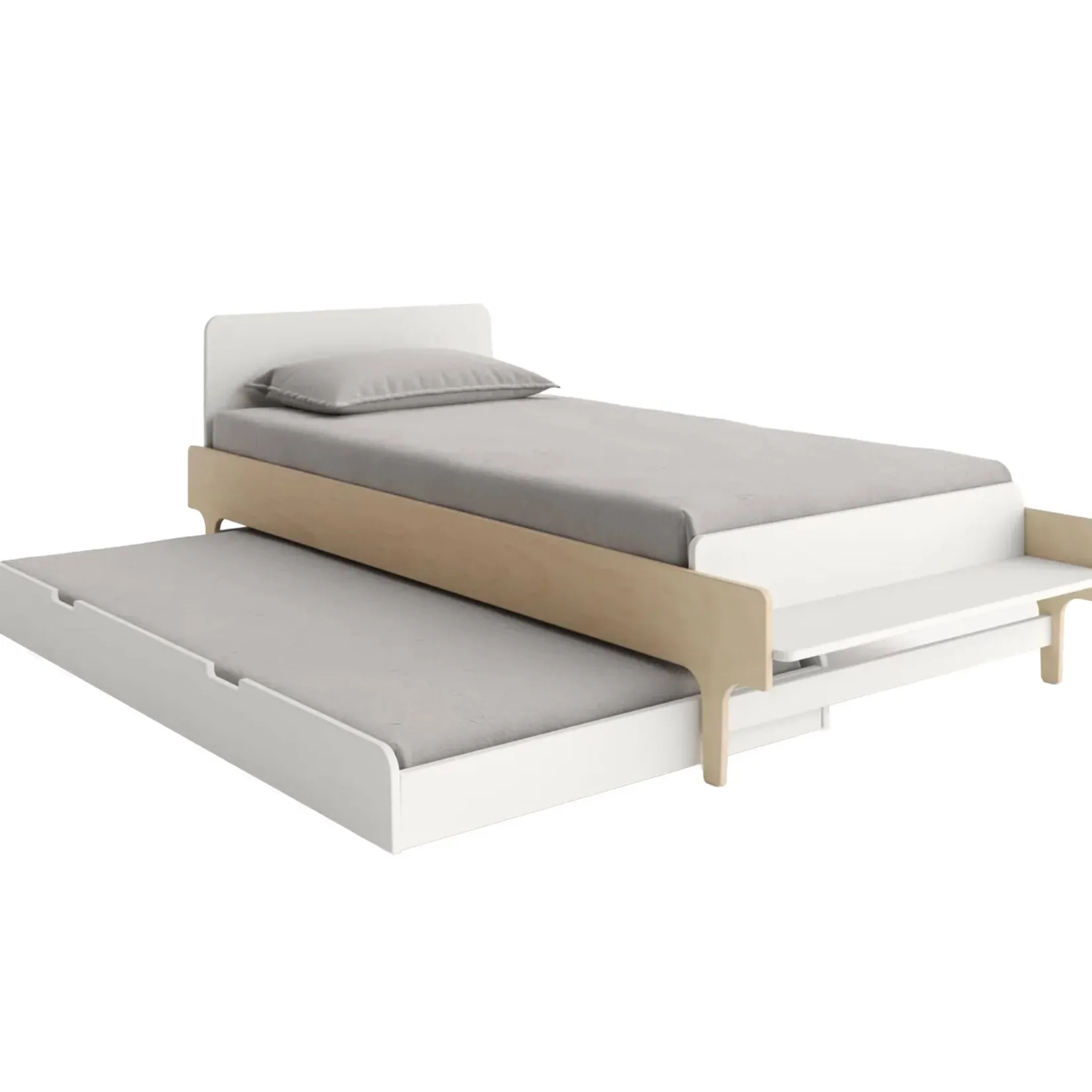 Twin, Full & Queen Beds>Oeuf River Trundle Bed - White