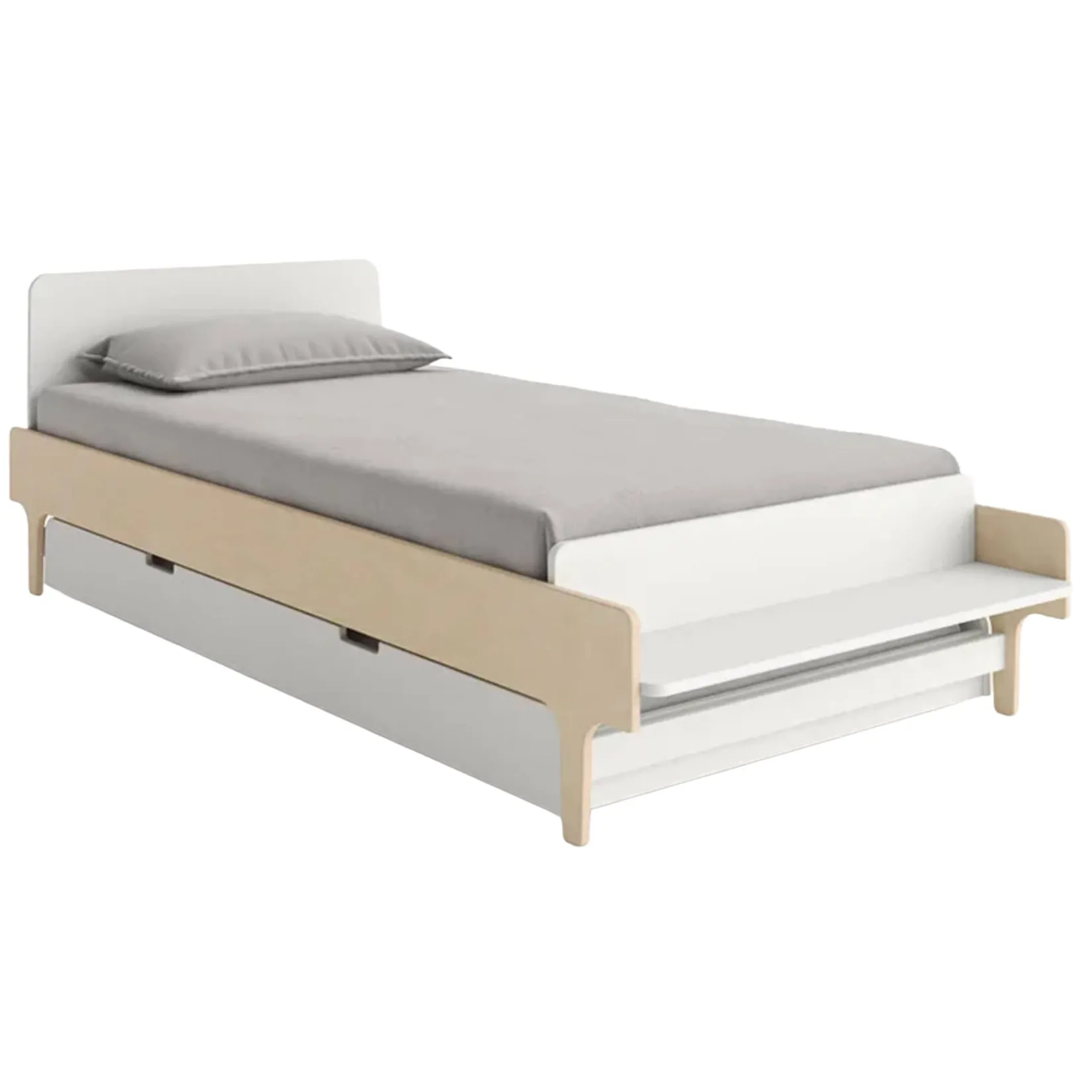Twin, Full & Queen Beds>Oeuf River Trundle Bed - White