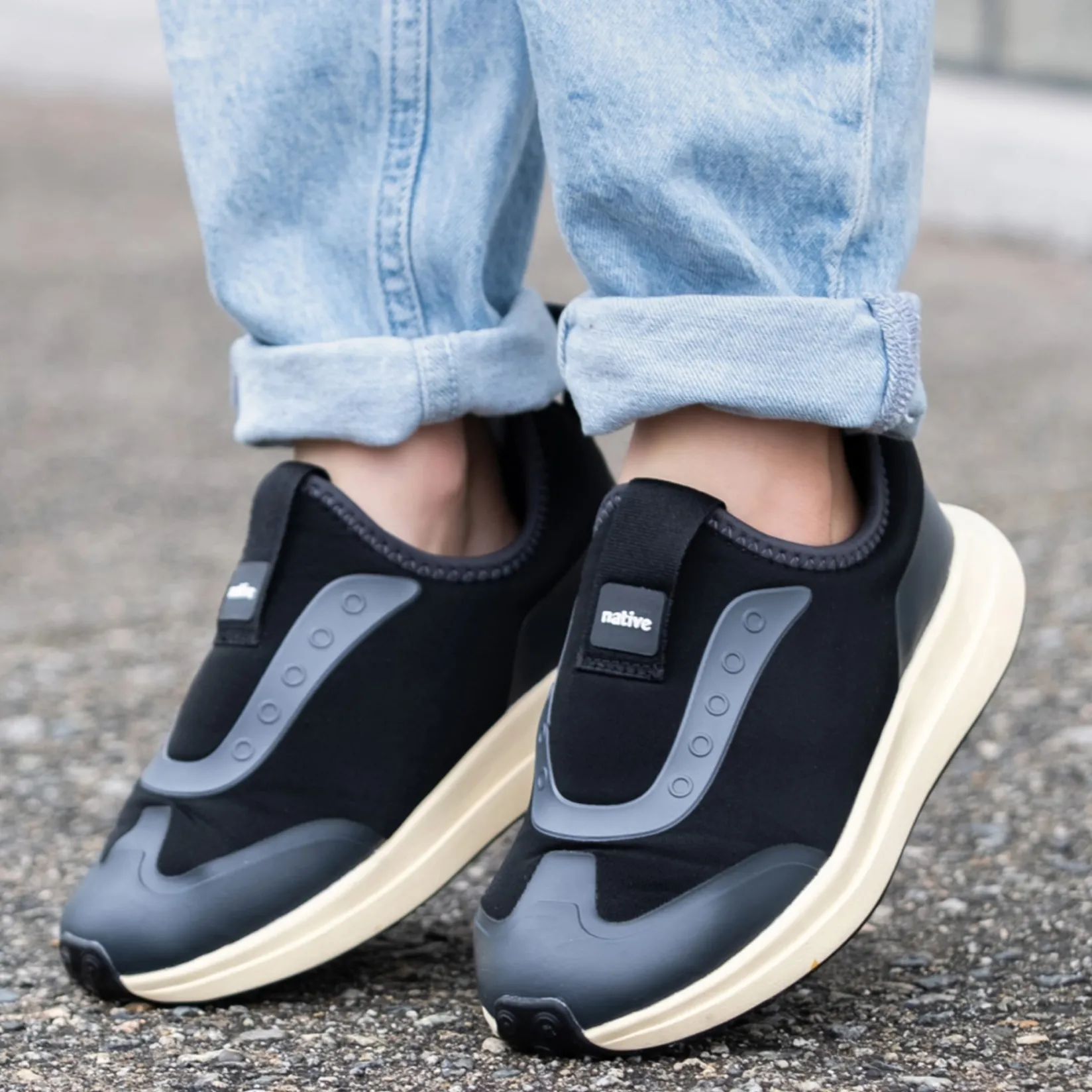 Athletic Shoes|Shoes>Native Shoes Robbie Dash Sneaker 11-3 Black