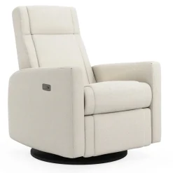 Gliders & Rocking Chairs|Gliders & Rocking Chairs>Jaymar BB Rocking and Swivel Armchair Nelly - Henequen Stain-resistant fabric - Motorized Electric