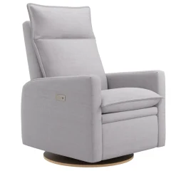Sale Rocking and Swivel Armchair Arya - Como Dove Grey - Motorized Electric Gliders & Rocking Chairs|Gliders & Rocking Chairs