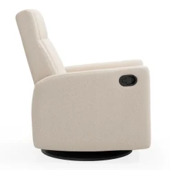 Sale Rocking and Swivel Armchair Nelly - Beyond Sheep Cream / Black Gliders & Rocking Chairs|Gliders & Rocking Chairs
