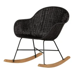 Sale Rocking Chair - Balka Black Rattan Gliders & Rocking Chairs|Gliders & Rocking Chairs