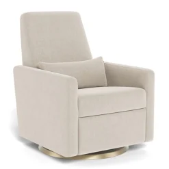 Gliders & Rocking Chairs|Gliders & Rocking Chairs>Monte Rocking Glider Recliner Armchair Grano - Dune / Gold