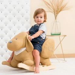 Swings & Rockers>Nattou Rocking Toy Dog Charlie - Caramel