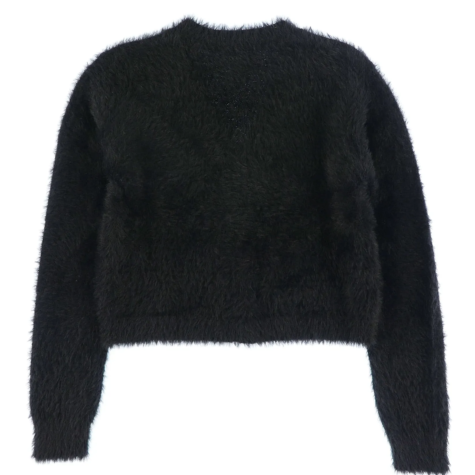 Fleeces And Sweatshirts|Tops>Look Romance Knit Cardigan 7-14 Black