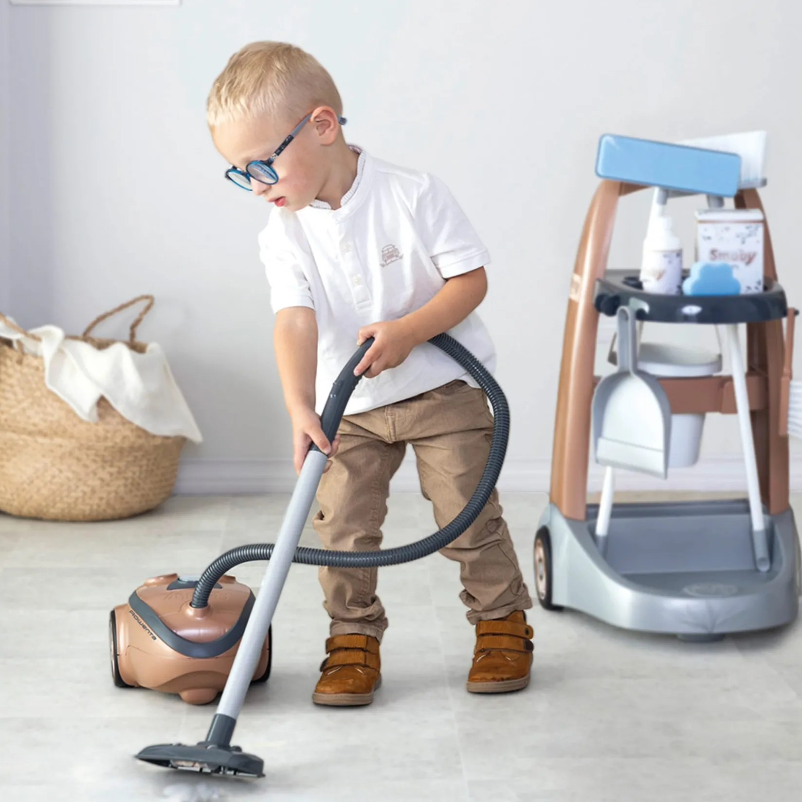 Discount Rowenta Cleaning Trolley and Vaccum Kids Pretend Play & Imitation