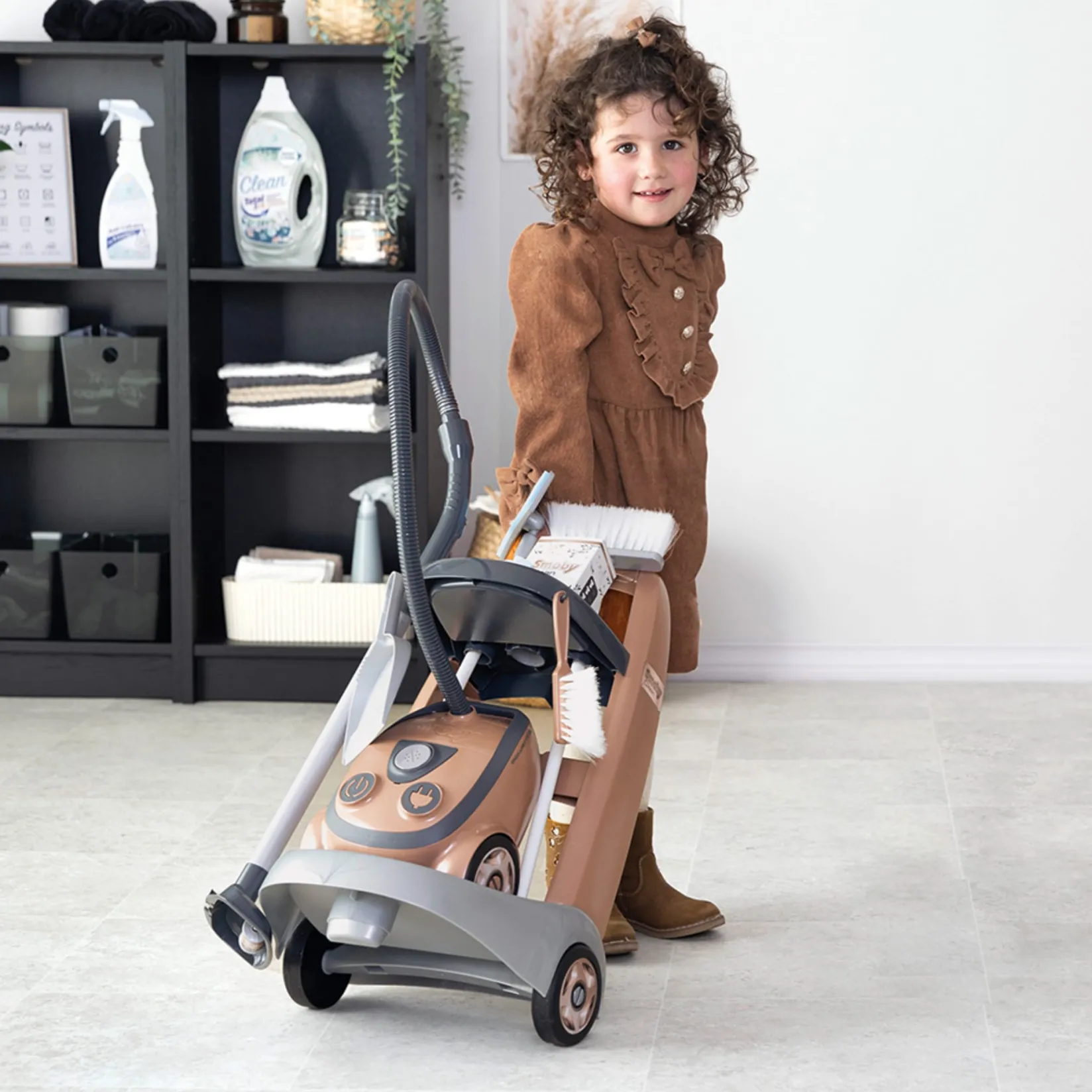 Discount Rowenta Cleaning Trolley and Vaccum Kids Pretend Play & Imitation