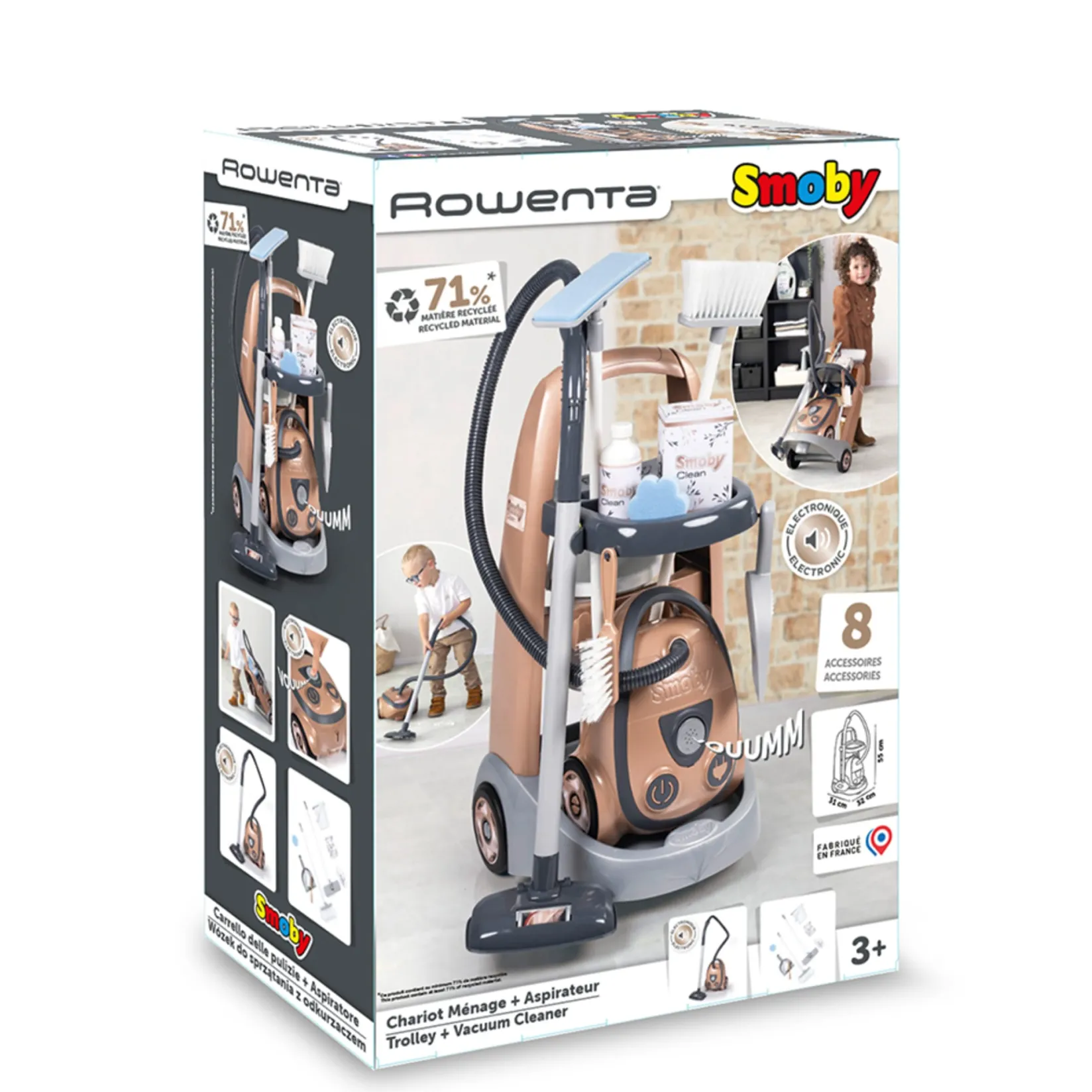 Discount Rowenta Cleaning Trolley and Vaccum Kids Pretend Play & Imitation