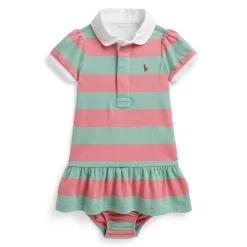 Dresses, Skirts & Outfits>Polo Ralph Lauren Rugby Jersey Dress 6-24m Rose