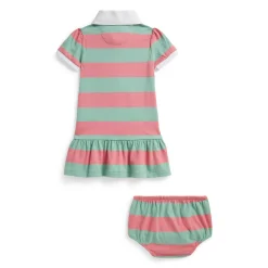 Dresses, Skirts & Outfits>Polo Ralph Lauren Rugby Jersey Dress 6-24m Rose