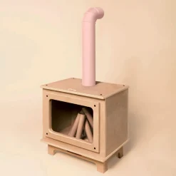 Kid'S Tables & Chairs>Oramood Rustik Fireplace - Naturel/Pink