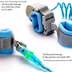 Safety Bracelet with Key - Blue Gates & Safety