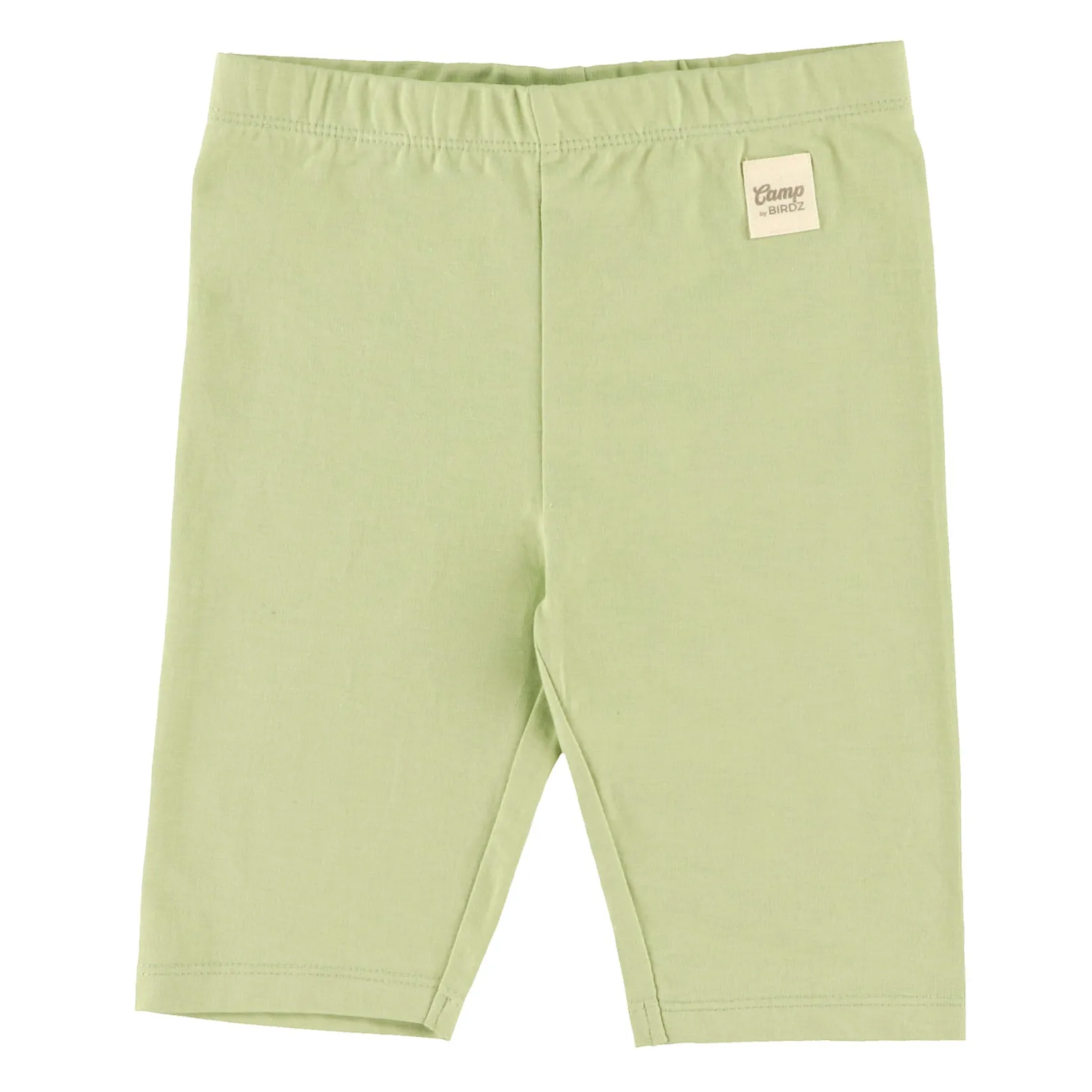 Leggings & Jeggings>Camp by Birdz Sage Solid Biker Short 2-8y Sauge