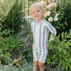 Hot Stripes Uv Sunsuit 2-5y Kids/BOY Swimsuits|Swimsuits