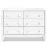 Storage Furniture>DaVinci Sammy Scallop 6-Drawers Dresser - White