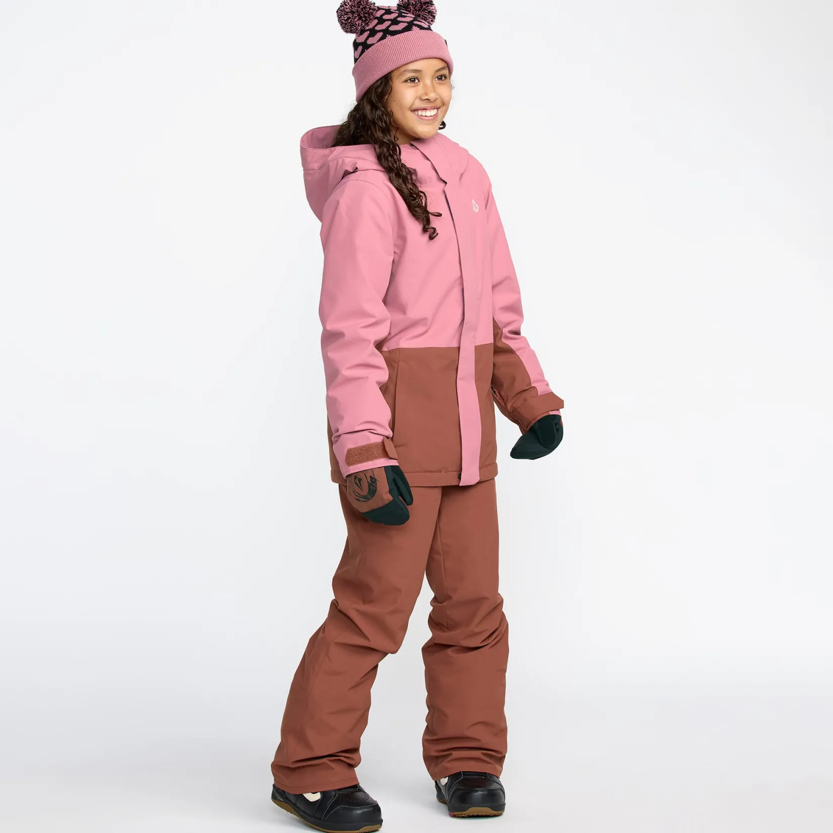 Outerwear|Coats & Jackets>Volcom Sass N Frass Jacket 8-16y Pink