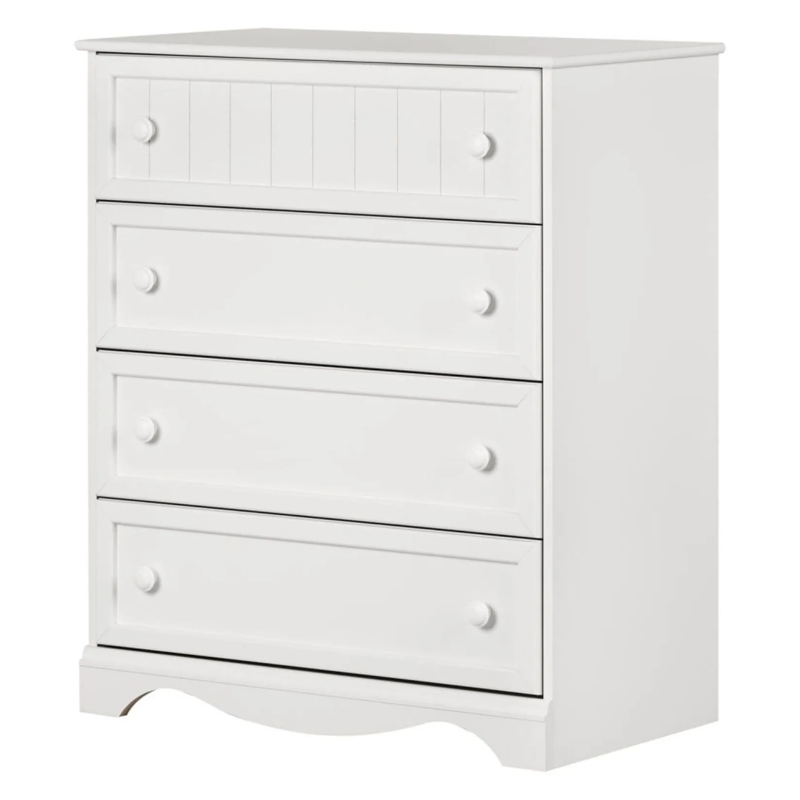 Outlet Savannah 4-Drawer Chest - Pure White Storage Furniture
