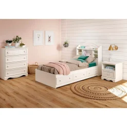 Outlet Savannah 4-Drawer Chest - Pure White Storage Furniture