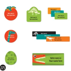 Personalized Name Labels|Personalized Name Labels>Clement - Impressions School Name Labels - Dinosaurs