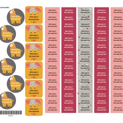 Personalized Name Labels|Personalized Name Labels>Clement - Impressions School Name Labels - Llamas