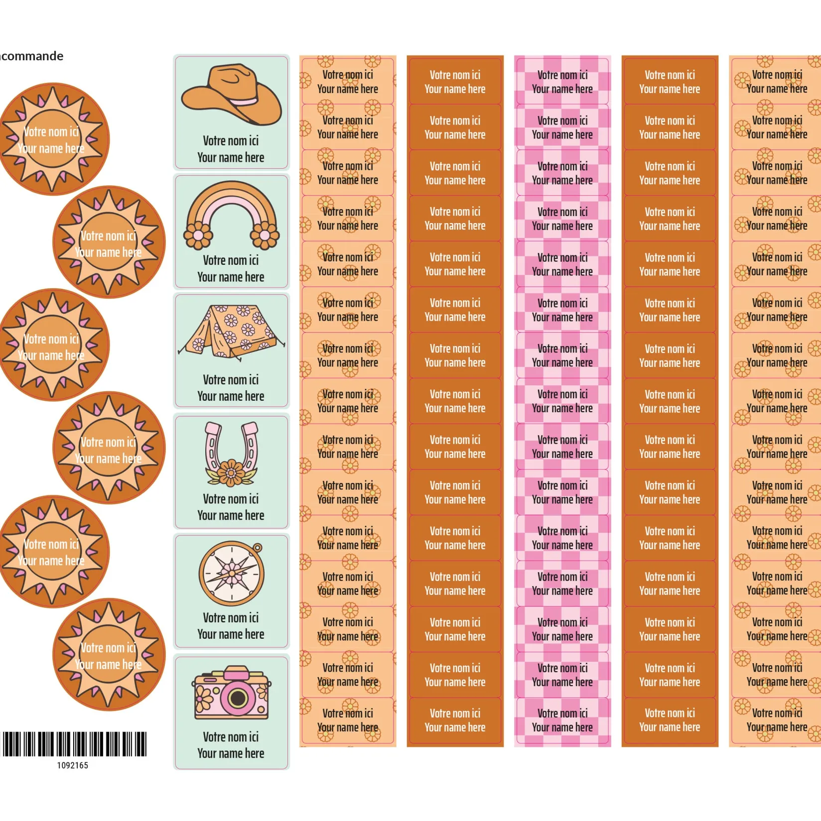 Online School Name Labels - Rodeo Kids Personalized Name Labels|Personalized Name Labels