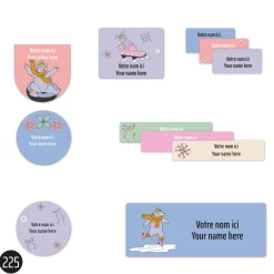 New School Name Labels - Skate Kids Personalized Name Labels|Personalized Name Labels