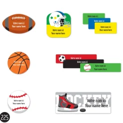 Personalized Name Labels|Personalized Name Labels>Clement - Impressions School Name Labels - Sports
