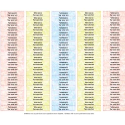 Sale School Name Labels - Tie-Dye 2 Kids Personalized Name Labels|Personalized Name Labels