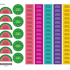 Personalized Name Labels|Personalized Name Labels>Clement - Impressions School Name Labels - Tropical