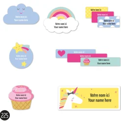 Best School Name Labels - Unicorn Kids Personalized Name Labels|Personalized Name Labels