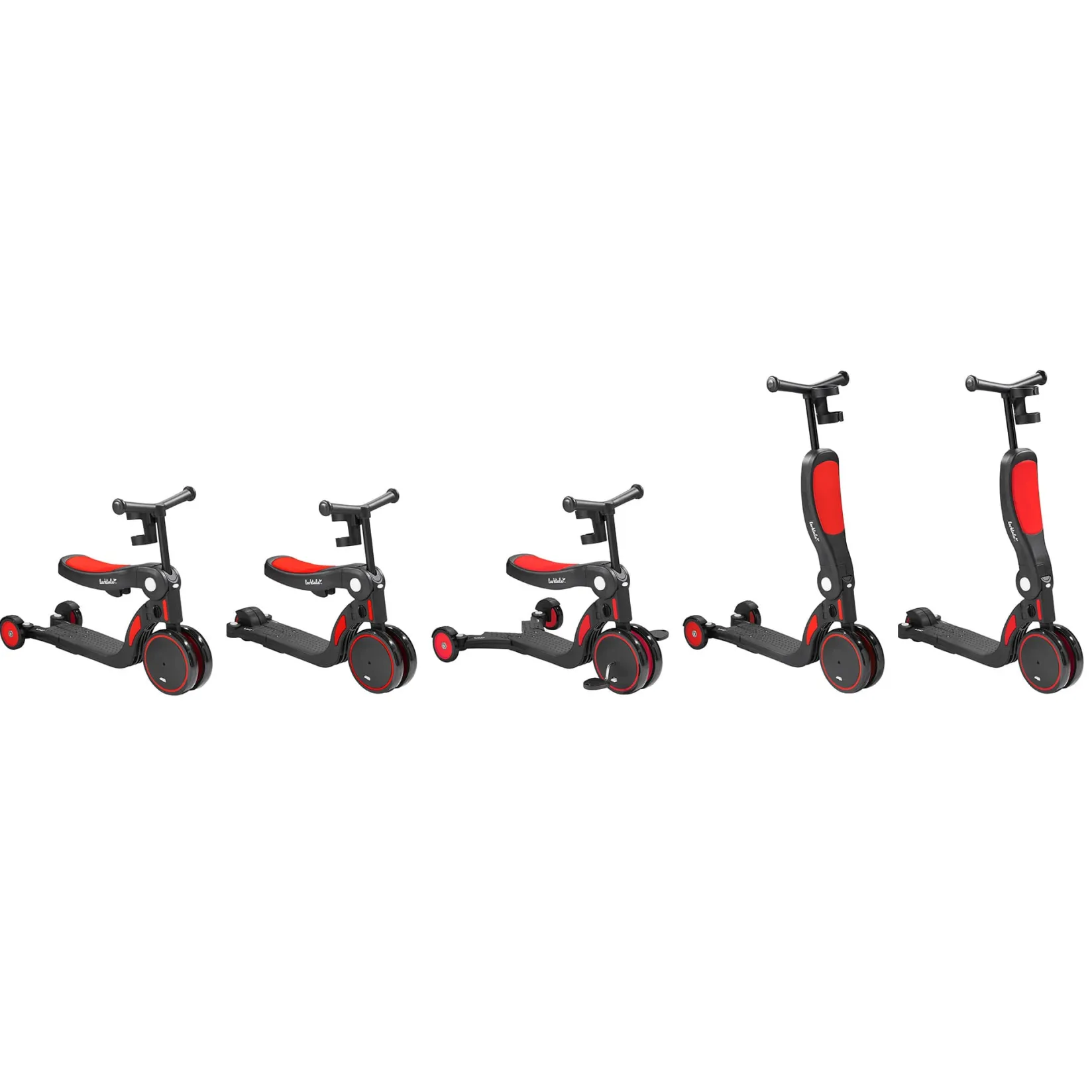 Discount Scoobi™ 5-in-1 Convertible Scooter - Red Kids Summer Activities|Bikes And Accessories