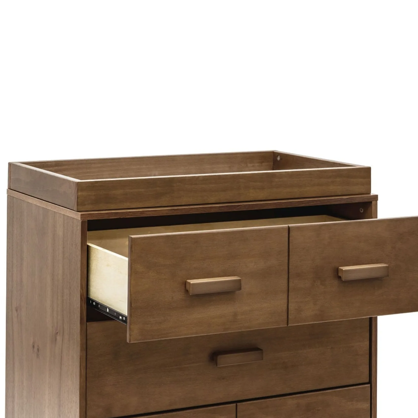 Changing Tables>Babyletto Scoot 3-Drawer Changer Dresser - Walnut