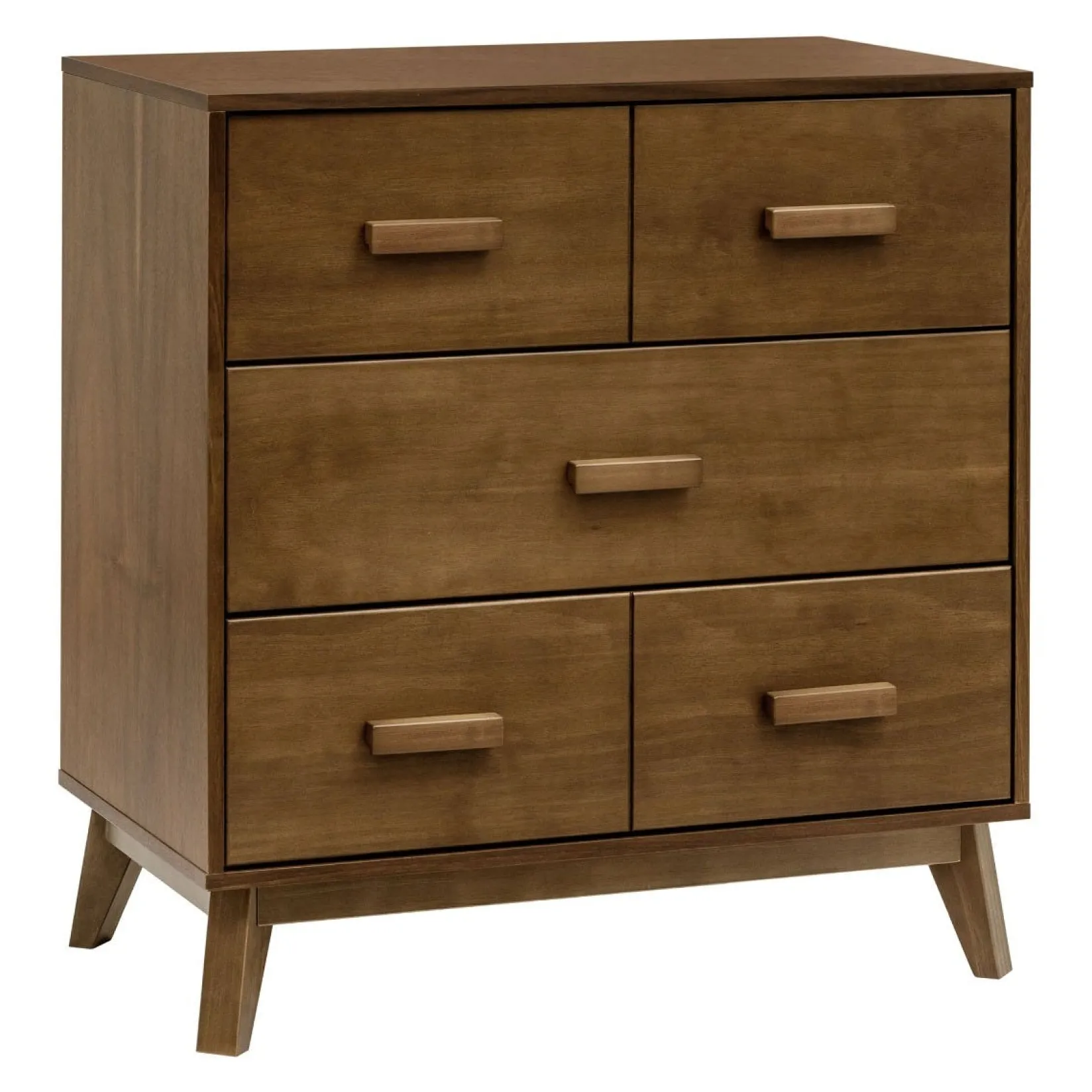 Changing Tables>Babyletto Scoot 3-Drawer Changer Dresser - Walnut