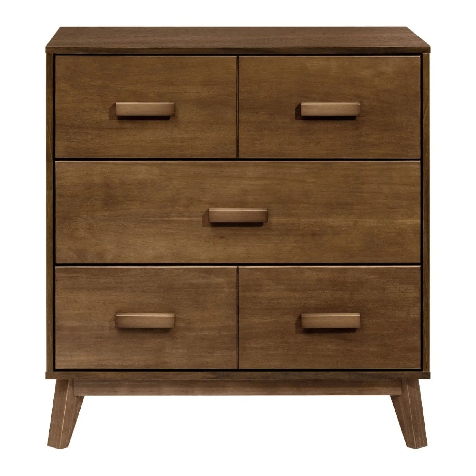 Changing Tables>Babyletto Scoot 3-Drawer Changer Dresser - Walnut