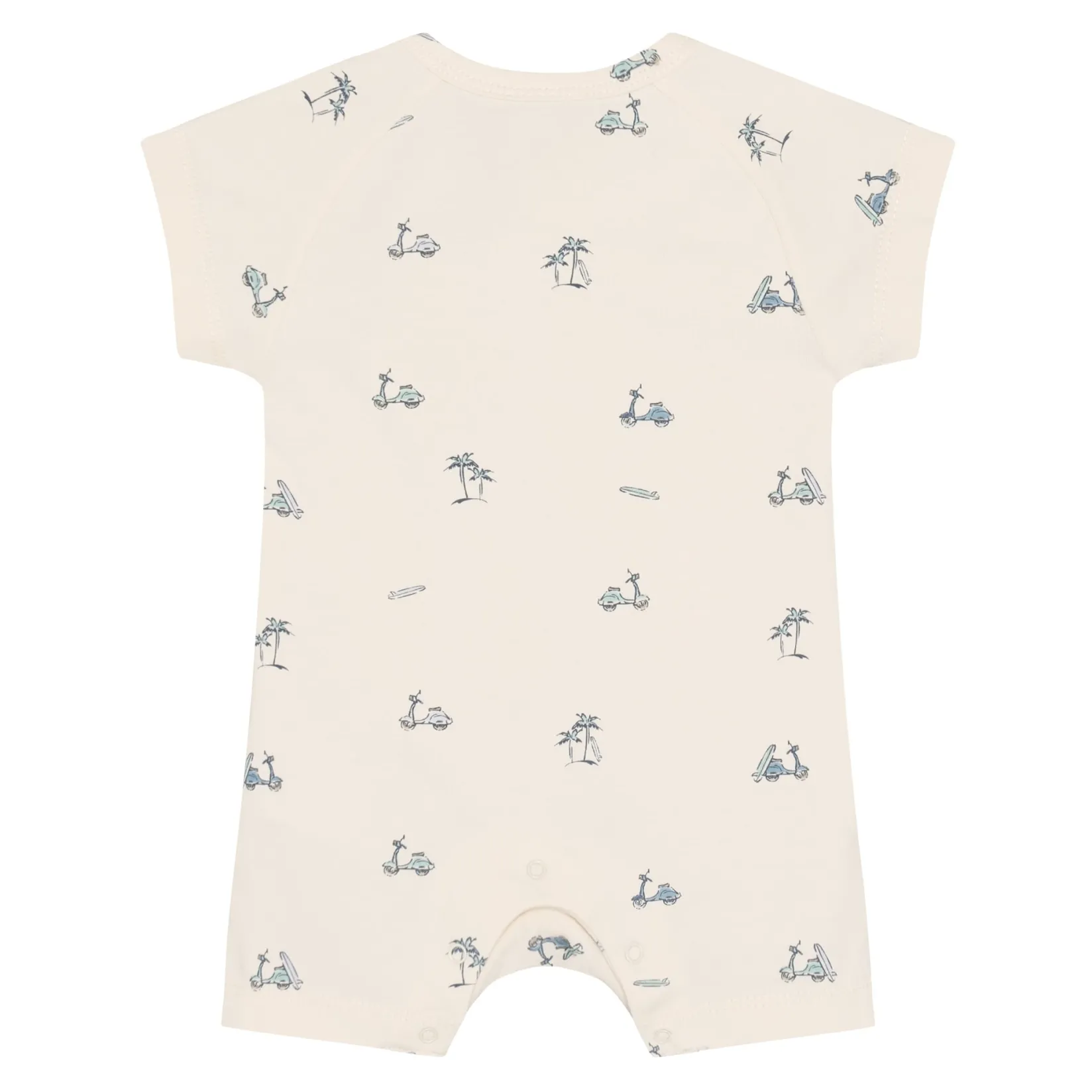Rompers & Jumpsuits>Fixoni Scooter Print Romper 6-24m Ivory
