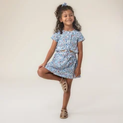 Dresses & Rompers>Nano Sea Flowers Dress 2-12 Ivory