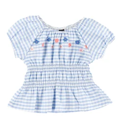 Tops>Nano Sea Vichy Blouse 2-12 Blue