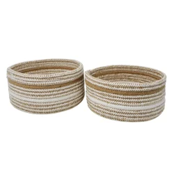 Storage>NOSTALGIA Set of 2 Baskets - Natural