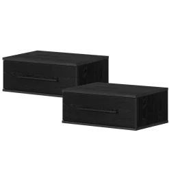 New Set of 2 Nightstands - Primo Black Oak Nightstands