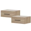 Nightstands>South Shore Set of 2 Nightstands - Primo Rustic Oak