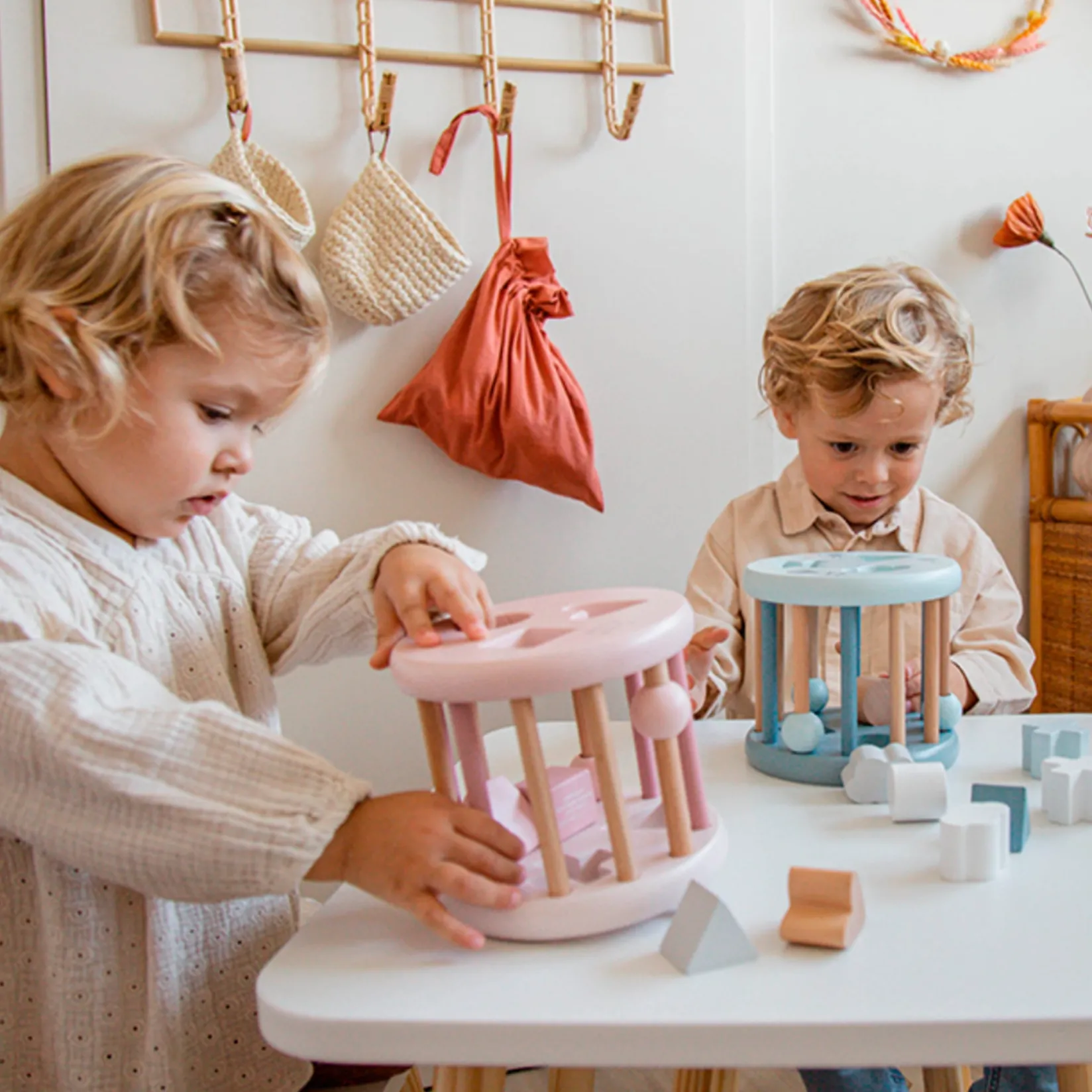 Online Shape Sorting Wheel -Pink Developmental Toys